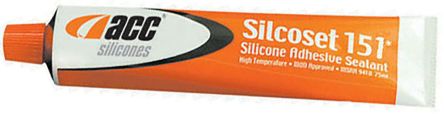 White Silicone Sealant Liquid for Engineering. 75 ml Tube, -60 &#8594; +300 &#176;C