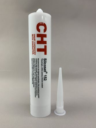 White Silicone Sealant Paste for Industrial. 310 ml Cartridge, -60 &#8594; +300 &#176;C