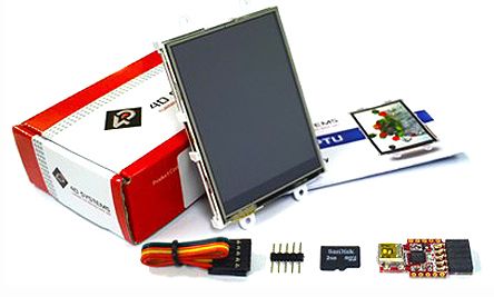 4D Systems SK-28PTU LCD Colour Display Starter Kit, 2.8in