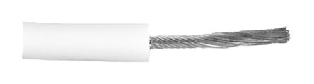 ALPHA DEARBORN White, 305m Silicone UL3239 Hook Up Wire, 0.81 mm&#178; CSA , 15 kV 18 AWG