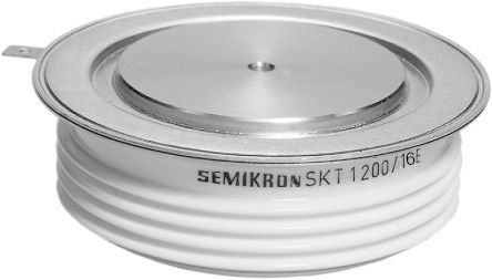 Semikron, SKT 1200/16 E, Thyristor, 1600V 840A, 250 (Min)mA 3-Pin, B 14