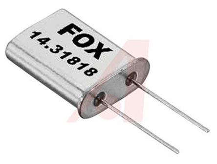 FOXLF020S, Crystal Oscillator, 2MHz, 2-Pin 11.05 x 4.65 x 13.46mm
