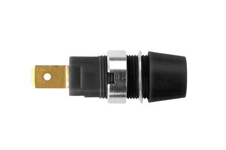 Schutzinger, Black 4mm Socket, Gold Plated, 1kV, 32A