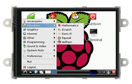 4D Systems 4DPI-32-II TFT Raspberry Pi LCD Display / Touch Screen, 3.5in HVGA, 480 x 320pixels