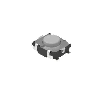 Natural Button Tact Switch, SPST-NO 50 mA 0.4mm Surface Mount