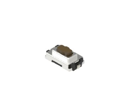 Black Button Tact Switch, SPST-NO 50 mA Surface Mount