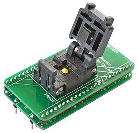 Seeit Straight SMT IC Socket Adapter, 44 Pin Female DIP to 44 Pin Female MLF/QFN
