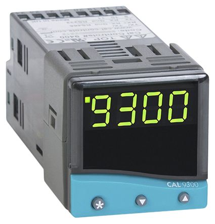 CAL 9300 PID Temperature Controller, 48 x 48 (1/16 DIN)mm, 2 Output 2 Relay, 100 V ac, 240 V ac Supply Voltage