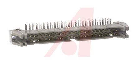 3M 3000 Series, 2.54mm Pitch 50 Way 2 Row Shrouded Right Angle PCB Header, Through Hole, Solder Termination