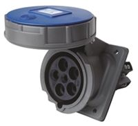 PASS &amp; SEYMOUR PS Series Series, IP67 Blue Cable Mount 4P IEC Connector Socket, Rated At 60A, 120/208 V