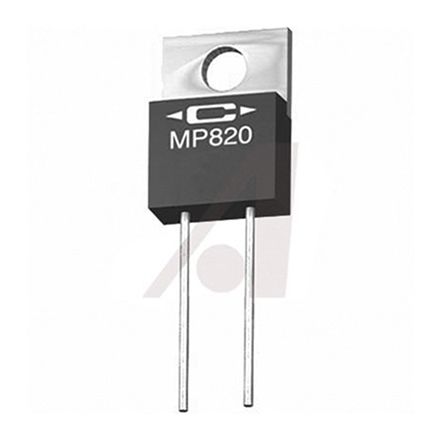 Caddock MP800 Series TO-220 Solder Fixed Resistor 200&#937; &#177;1% 20W -20 &#8594; +50ppm/&#176;C