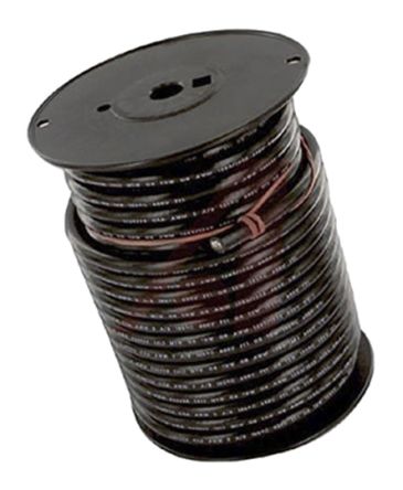 ALPHA DEARBORN Black, 305m PVC UL3239 Hook Up Wire, 8.61 mm&#178; CSA , 600 V 8 AWG