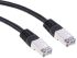 RS PRO Cat6 Male RJ45 to Male RJ45 Ethernet Cable, S/FTP, Black PVC Sheath, 1m