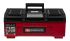 Facom 工具箱, 391mm长, 222mm宽, 164mm高, 塑料制, 黑色，红色