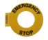 Allen Bradley Drucktaster Bezeichnungsschild für Serie 800F Emergency Stop