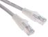 RS PRO Cat5e Male RJ45 to Male RJ45 Ethernet Cable, U/UTP, Grey PVC Sheath, 0.5m