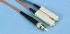 Amphenol Socapex ST to ST Duplex Multi Mode Fibre Optic Cable, 62.5/125μm, 2m