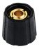 Sifam 15.5mm Black Potentiometer Knob for 6.35mm Shaft Splined, S150250-BLK