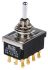 TE Connectivity Toggle Switch, Panel Mount, On-On-On, 4PDT, Solder Terminal, 125V ac