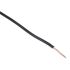 RS PRO Black 0.75 mm² Hook Up Wire, 18 AWG, 24/0.2 mm, 100m, PVC Insulation