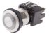 Schurter MSM LA 19 Series Illuminated Push Button Switch, Latching, Panel Mount, 19mm Cutout, DPDT, Red LED, 125/250V