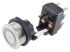Schurter MSM DP 19 Series Illuminated Push Button Switch, Momentary, Panel Mount, 19mm Cutout, SPDT, Red LED, 250V ac,