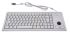 CHERRY Trackball-Tastatur QWERTY (GB) Kabelgebunden Grau USB Kompakt, 370 x 139 x 19.6mm