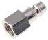 CEJN Steel Male Pneumatic Quick Connect Coupling, G 1/4 Female Threaded