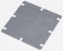 Fibox Steel Mounting Plate, 1.5mm H, 98mm W, 98mm L for Use with MNX Series