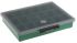 Raaco 零件收纳盒, 18储物格, 240mm x 43mm x 195mm, 聚丙烯 (PP), 绿色