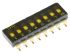 Omron DIP-Schalter Gleiter 8-stellig 8P, Kontakte vergoldet 25 mA @ 24 V dc, bis +70°C