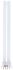 2G7 Twin Tube Shape CFL Bulb, 11 W, 2700K, Warm White Colour Tone