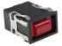 Honeywell AML32 Series Illuminated Push Button Switch, Latching, Panel Mount, DPST, Red LED, 125/250V ac