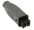 Hirschmann 16A重载连接器插座, 2P + E, 250 V, IP54, 黑色，灰色, 电缆安装, 931264106 STAK 20