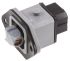 Hirschmann, ST IP54 Black, Grey Panel Mount 2P + E Industrial Power Socket, Rated At 16A, 250 V