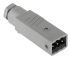 Hirschmann, ST IP54 Grey Cable Mount 3P + E Industrial Power Plug, Rated At 16A, 250 V ac, 400 V ac