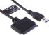 StarTech.com 适配器电缆, USB 至 SATA 适配器, 支持2.5 in外形, 尺寸500 x 9 x 49mm, 支持1 驱动器