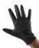 Jednorázové rukavice 100, Černá 8,5-9, Velké Bez prášku MICROFLEX®