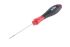 Wiha Slotted Screwdriver, 2.5 mm Tip, 75 mm Blade, 179 mm Overall
