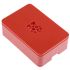 DesignSpark ABS Case for use with Raspberry Pi 2B, Raspberry Pi 3B, Raspberry Pi 3B+ in Red