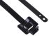RS PRO Cable Tie, Releasable, 330mm x 10 mm, Black 316 Stainless Steel, Pk-100