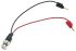 Zkušební vodič BNC, Černá, červená, délka kabelů: 140mm, PP