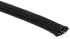 HellermannTyton Expandable Braided PET Black Cable Sleeve, 6mm Diameter, 5m Length, Helagaine HEGP06 Series