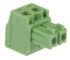 Phoenix Contact 3.81mm Pitch 2 Way Pluggable Terminal Block, Plug, Cable Mount, Screw Termination
