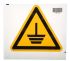 Brady Gefahren-Warnschild, PET selbstklebend 'Elektrische Erdung', 173 mm x 200mm
