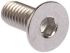 RS PRO Plain Stainless Steel Hex Socket Countersunk Screw, DIN 7991, M4 x 10mm