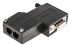 ERNI DB9针D-Sub连接器母座, 直角, 电缆安装, 电源接头组件端接, 103668 / 103668-E