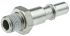 Staubli – Fluid Connectors Male Safety Quick Connect Coupling, G 1/8 Male Threaded