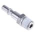 Staubli – Fluid Connectors Male Safety Quick Connect Coupling, G 1/4 Male Threaded
