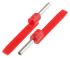 Schneider Electric DZ5CA Aderendhülsen bis 1mm², Stift ø 1.7mm, Rot, Kunststoff, 8mm, 35.5mm, Isoliert, 18AWG max.